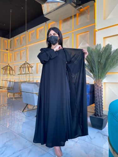 عبايه طبقتين لف صيفي