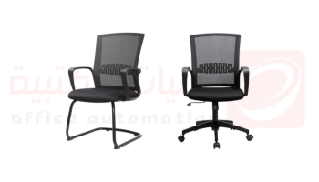 كراسي شبك دوار  و ثابت ظهر قصير - 3020 - 3022
