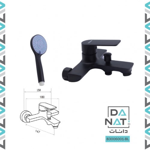 خلاط شاور أسود BL-83006001 - Verago