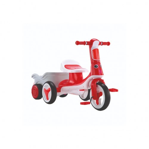 دراجة ثلاثية مع عربة خلفية