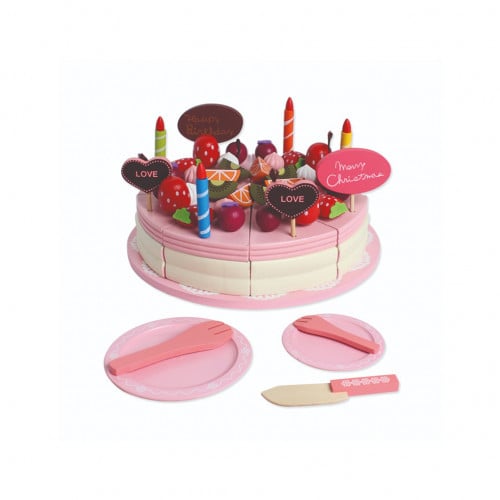 كعكة عيدالميلاد الخشبية