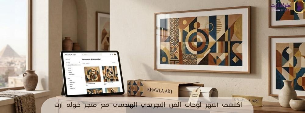 أشهر لوحات الفن التجريدي الهندسي