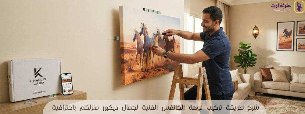 طريقة تركيب لوحة الكانفس