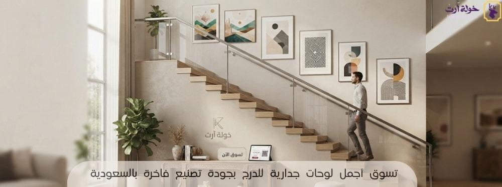 لوحات جدارية للدرج