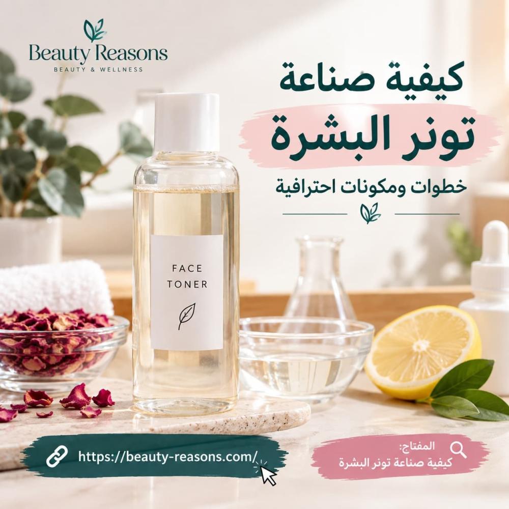 كيفية صناعة تونر البشرة | خطوات ومكونات احترافية