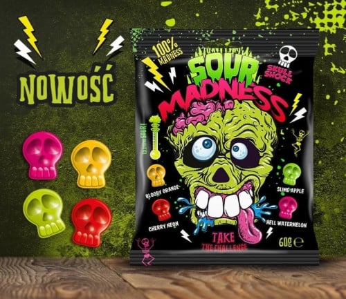 حلاوة sour madness حامضه جداً