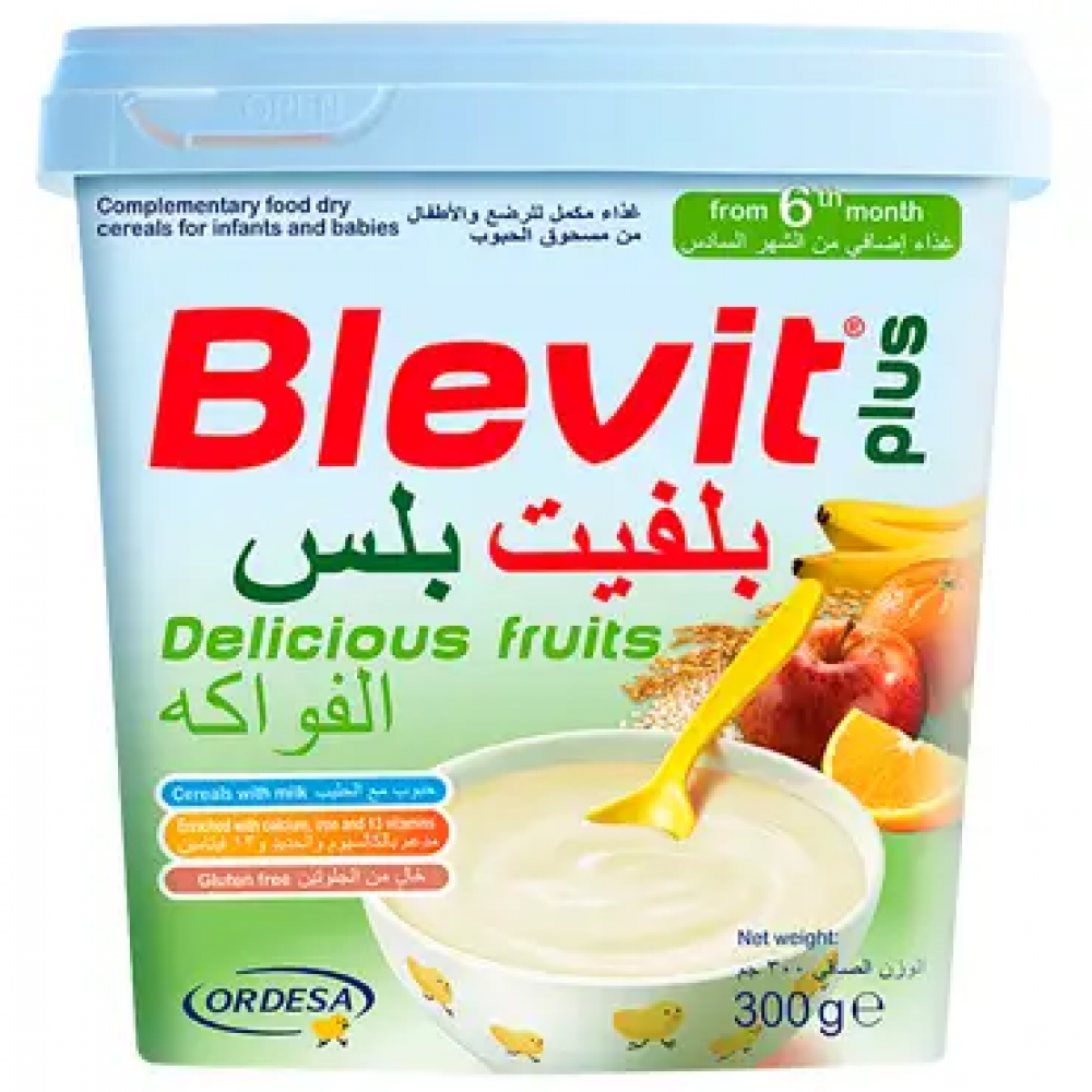 بلفيت طعام اطفال الفواكة + ارز مع ذرة 300 جم