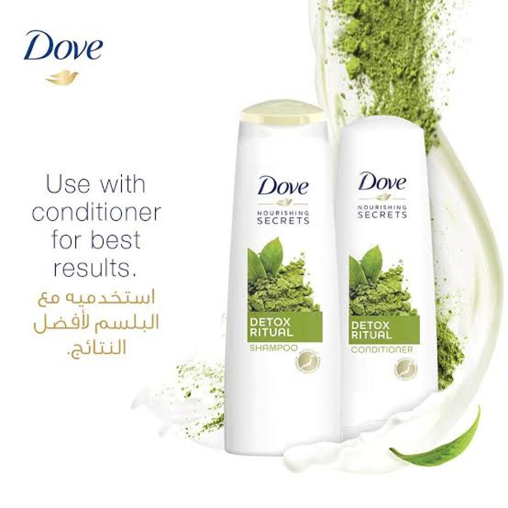 دوف شامبو روتين الديتوكس بشاى الماتشا ولبن الارز 400 مل