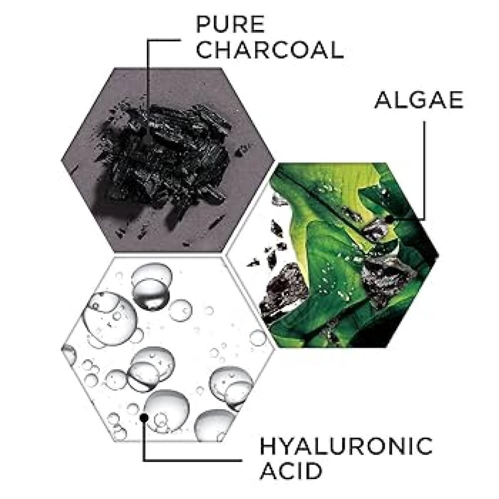 غارنيية قناع يرطب وينقي ويخفف مظهر المسامات ( طحالب + فحم طبيعي )