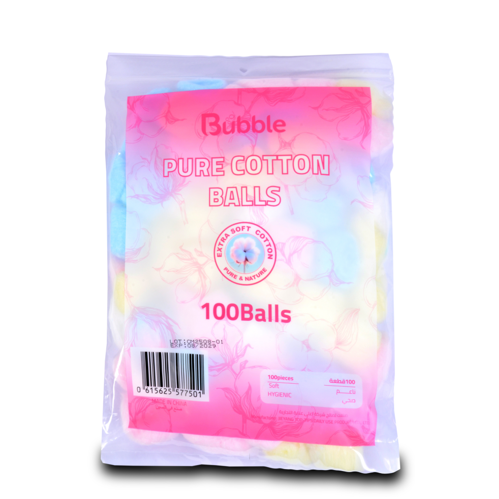بابل كرات قطنية 100 قطعة