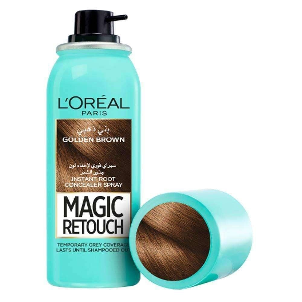 لوريال بخاخ فورى ماجيك تاتش لاخفاء لون جذور الشعر بنى ذهبى 75 مل