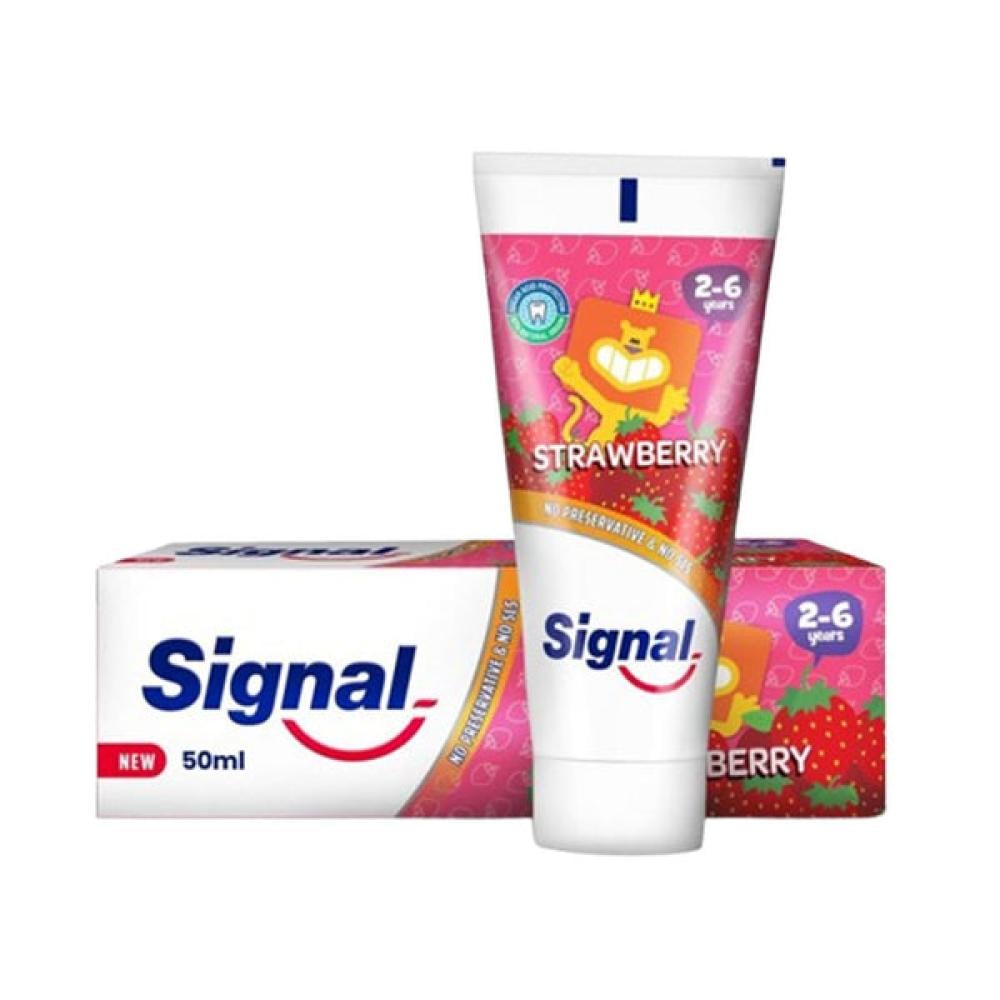 سيجنال معجون اسنان للاطفال بالفراولة من عمر 2-6 سنه 50 مل