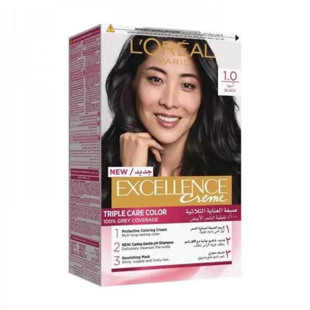 لوريال اكسلانس صبغة الشعر اسود 1