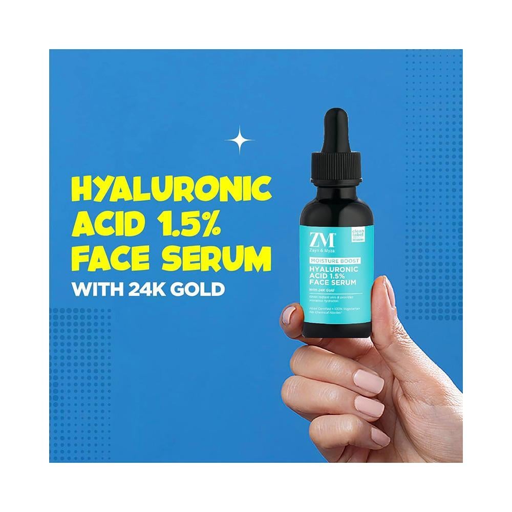 زين و ميزا  سيروم للوجه بحمض الهيالوراونيك 1.5٪ 30 مل