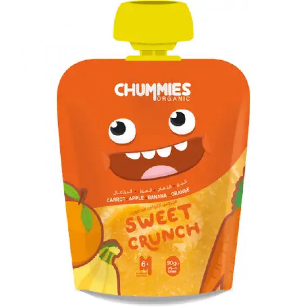 تشاميز اورجانيك طعام اطفال سويت كرانش 90 جم + 6 شهور