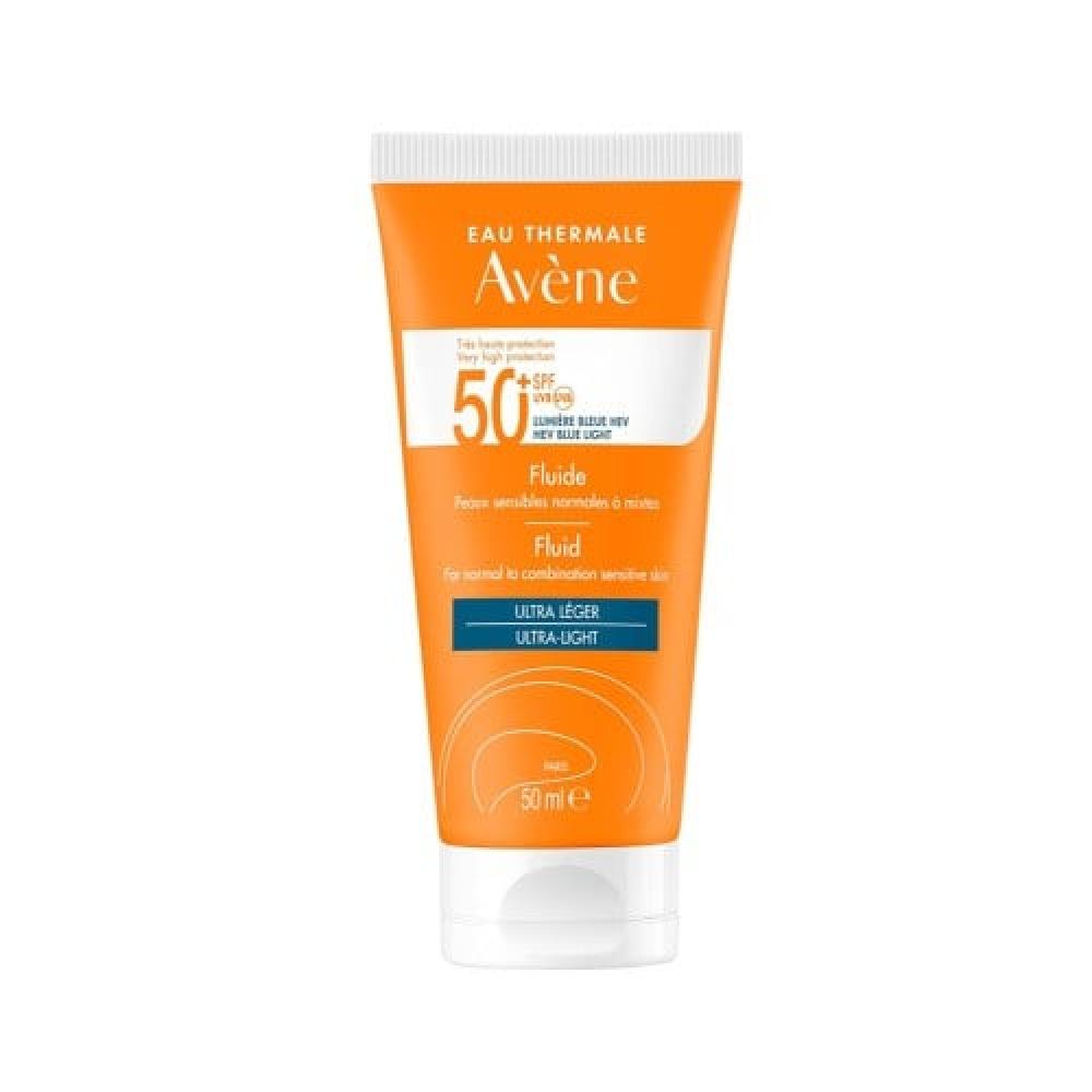 افين كريم حماية من الشمس للبشرة الحساسة والجافة 50 مل SPF 50 (1+1)