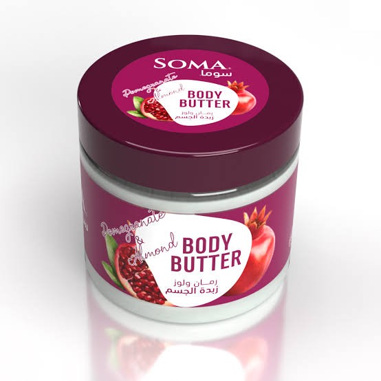 سوما زبدة مرطبة للجسم بالرمان واللوز المغذي 350 مل