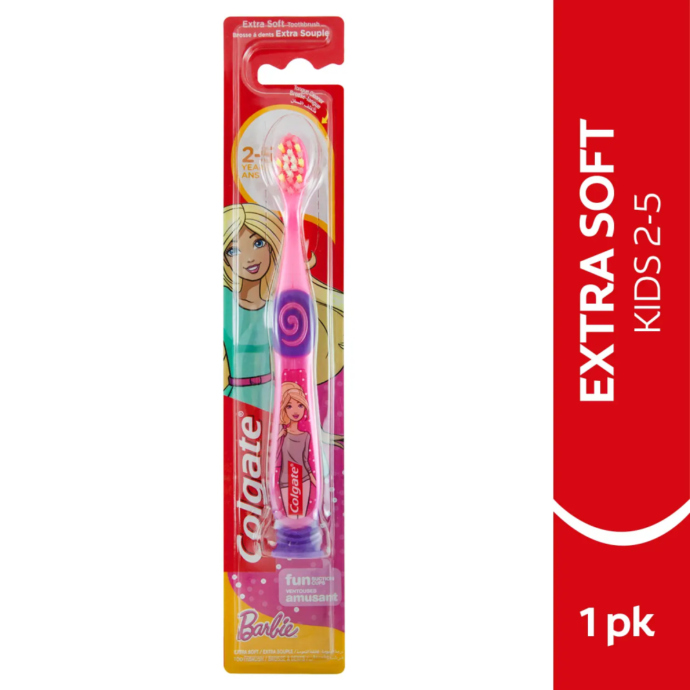 كولجيت فرشاة اسنان للاطفال باربي 2-5