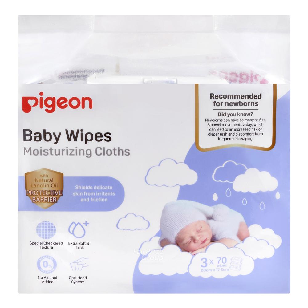 بيجون  مناديل مرطبه للاطفال 3*70 منديل