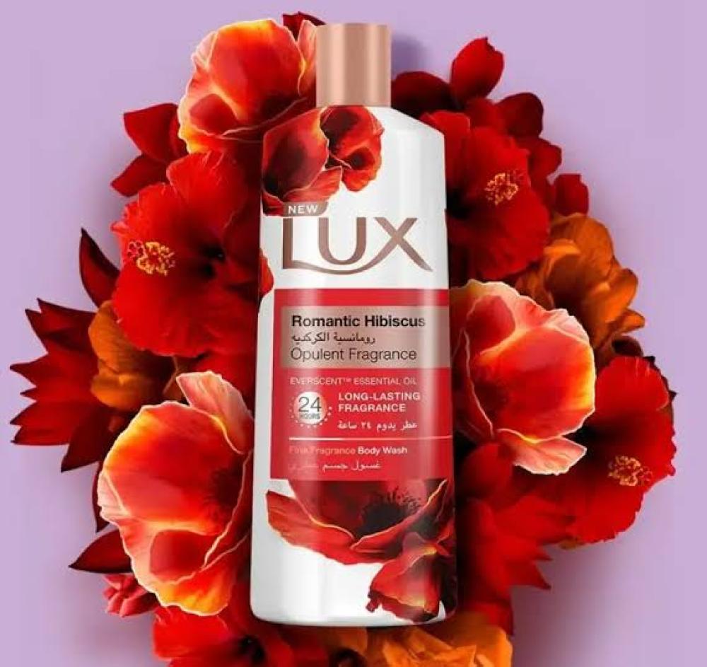 لوكس غسول جسم عطرى رومانسيه الكركديه 500 مل