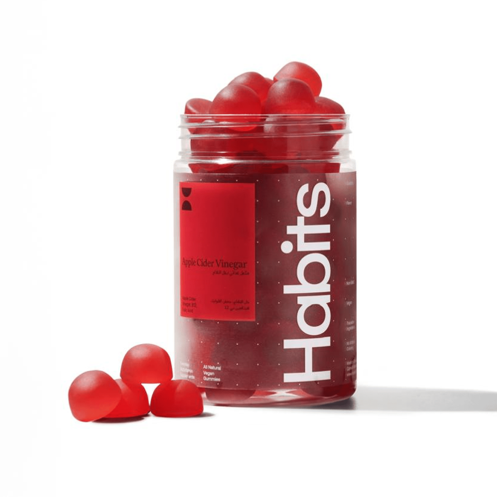هابيتس مكمل غذائي خل التفاح 60 قطعه