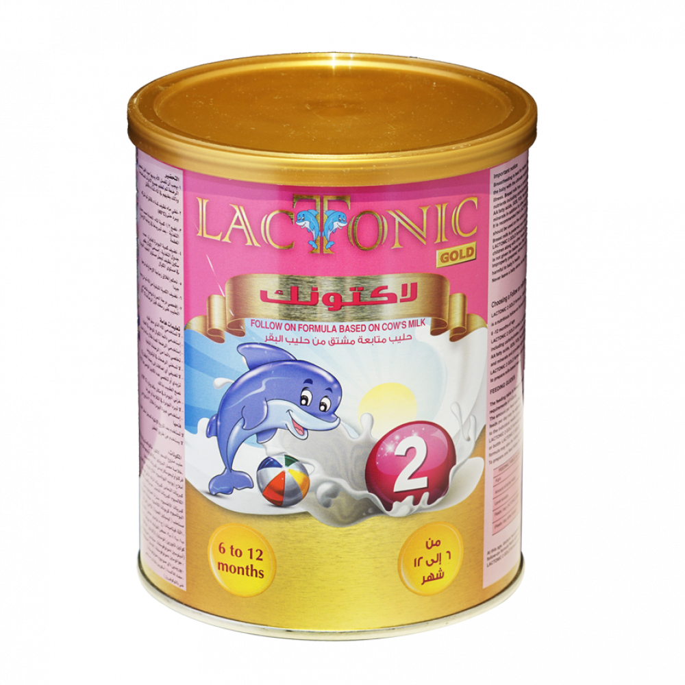 لاكتونك جولد حليب اطفال رقم (2) 400 جرام