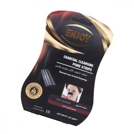 انجوي لاصقات ازالة الرؤس السوداء بالفحم 10 قطع .