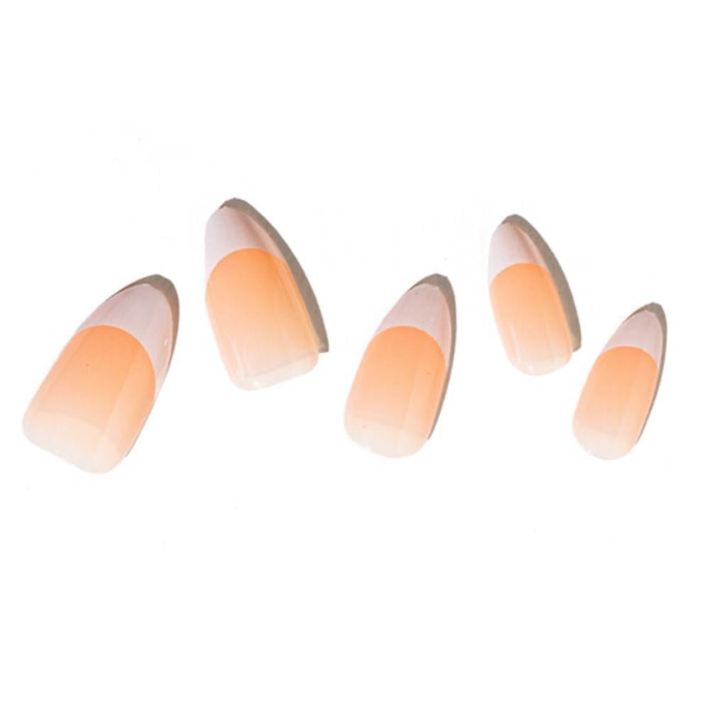 لوكا اظافر اكريلك A4 شكل الموند لون فرنسي طبيعي