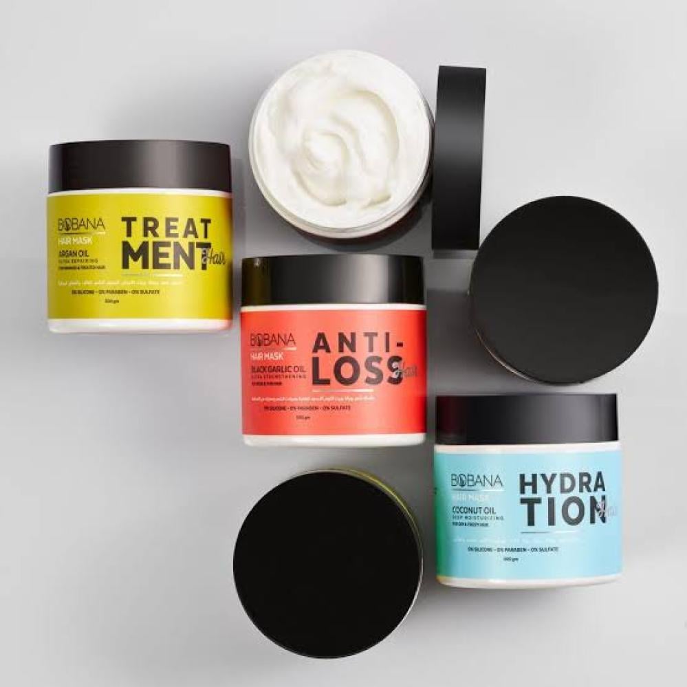 بوبانا ماسك مرطب للشعر بحليب جوز الهند 500 مل