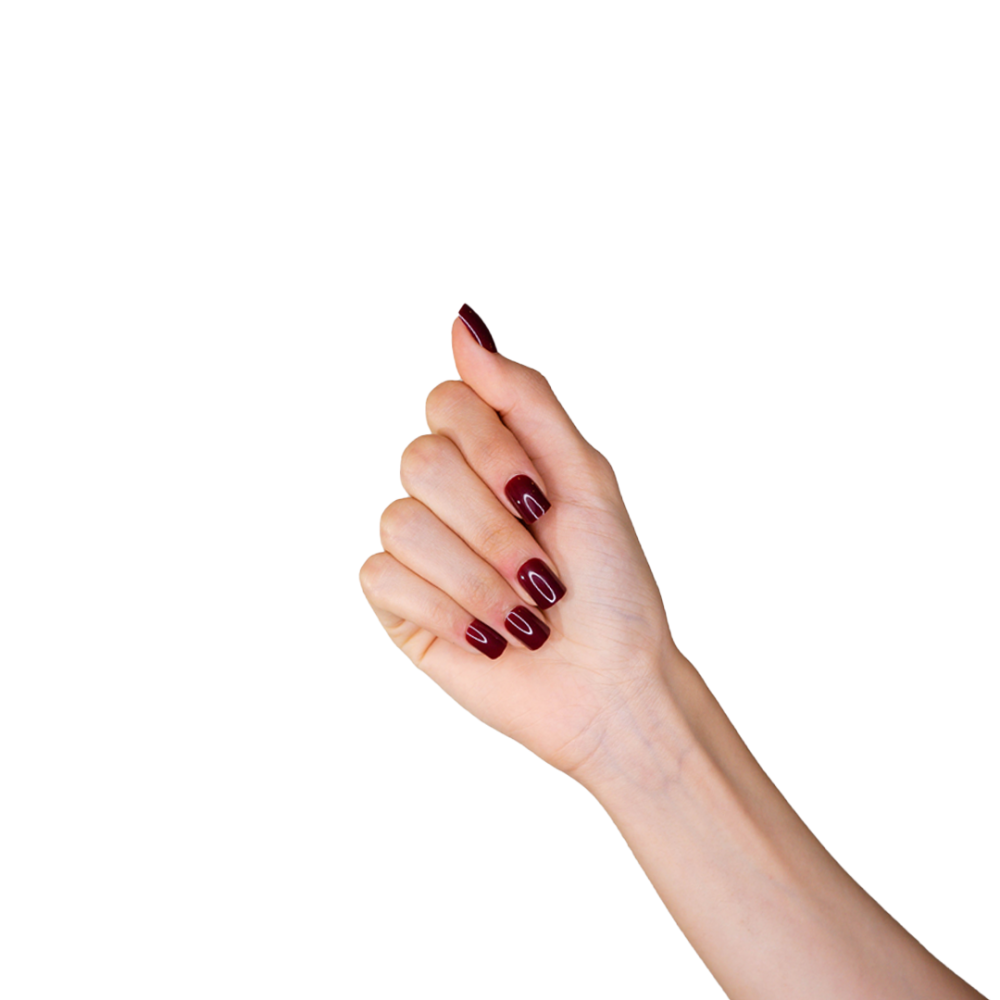 لوكا اظافر صناعية شكل طبيعي لون بني N3