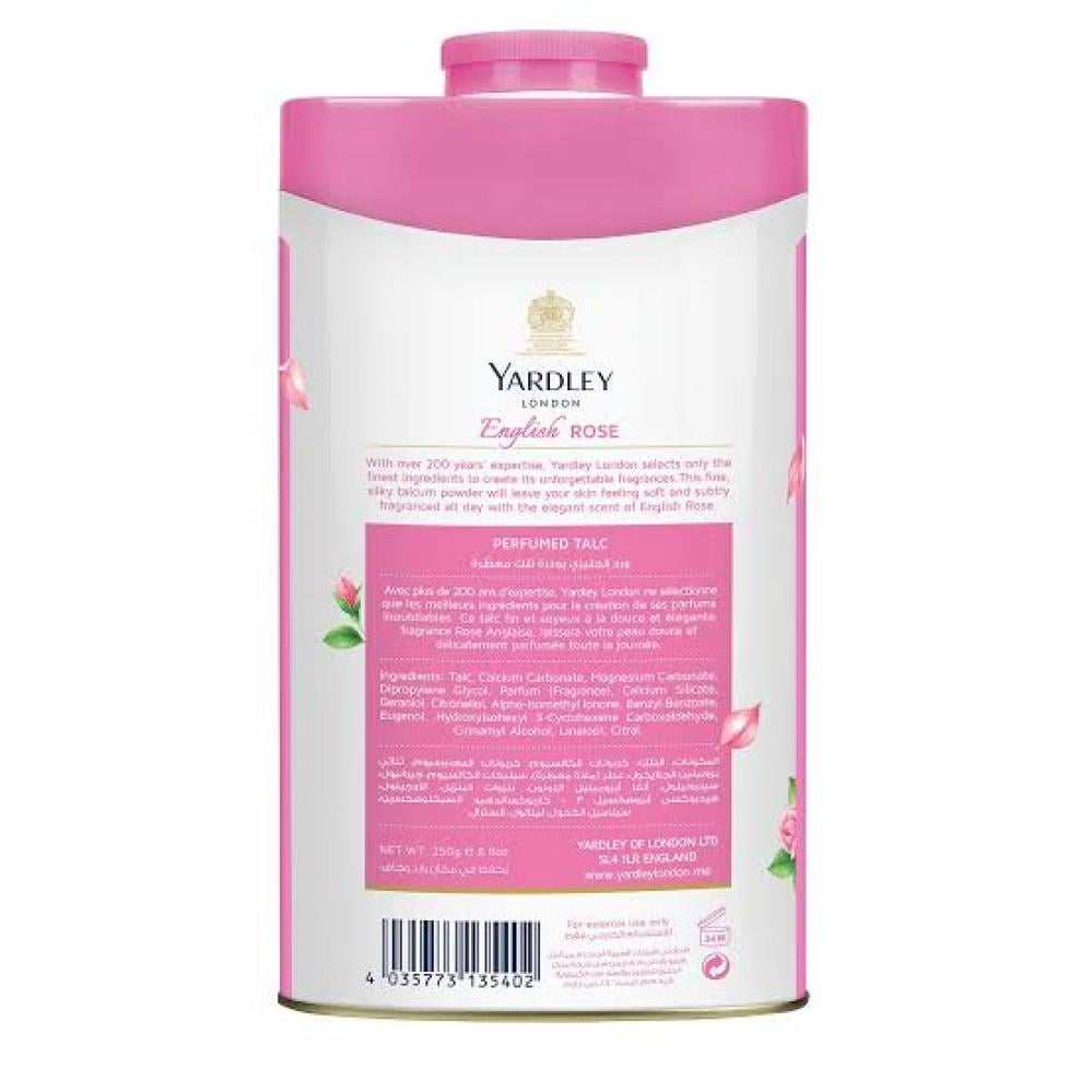 ياردلي بودرة معطرة للجسم ورد انجليزي 250 جم