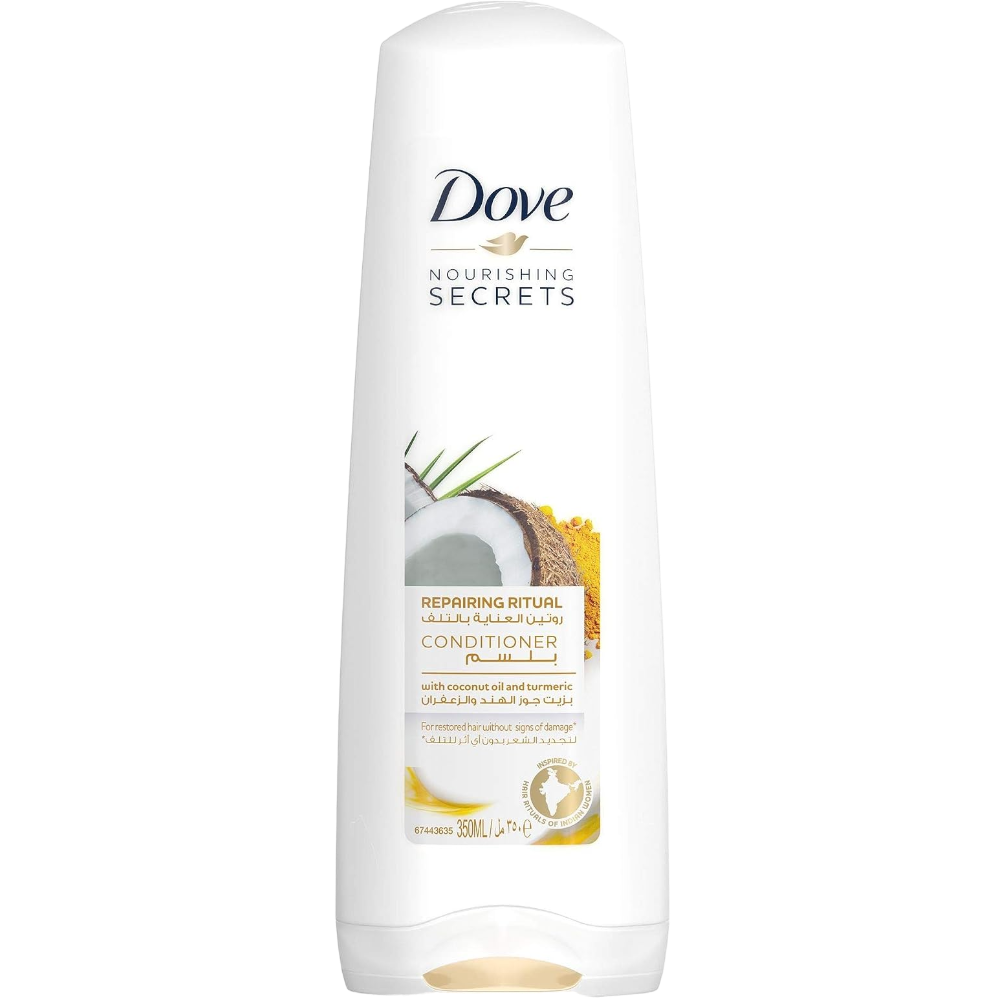 دوف بلسم روتين العناية بالتلف بزيت جوز الهند لتجديد الشعر 350 مل