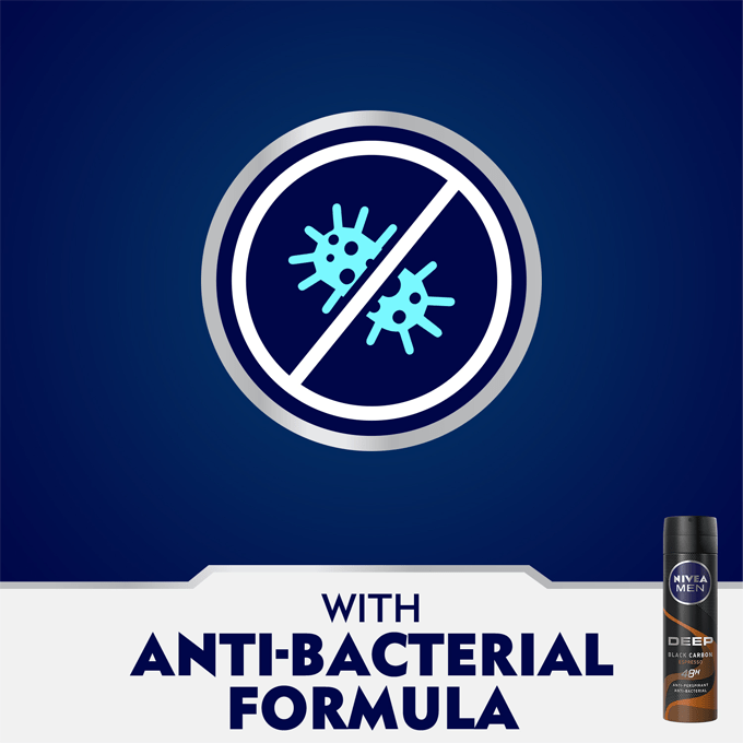 نيفيا مزيل عرق بخاخ للرجال  ديب بلاك كربون اسبرسو 150مل