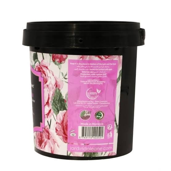 جاردن اوليان مقشر السكر زيت الارجان ومسحوق الورد 600جرام