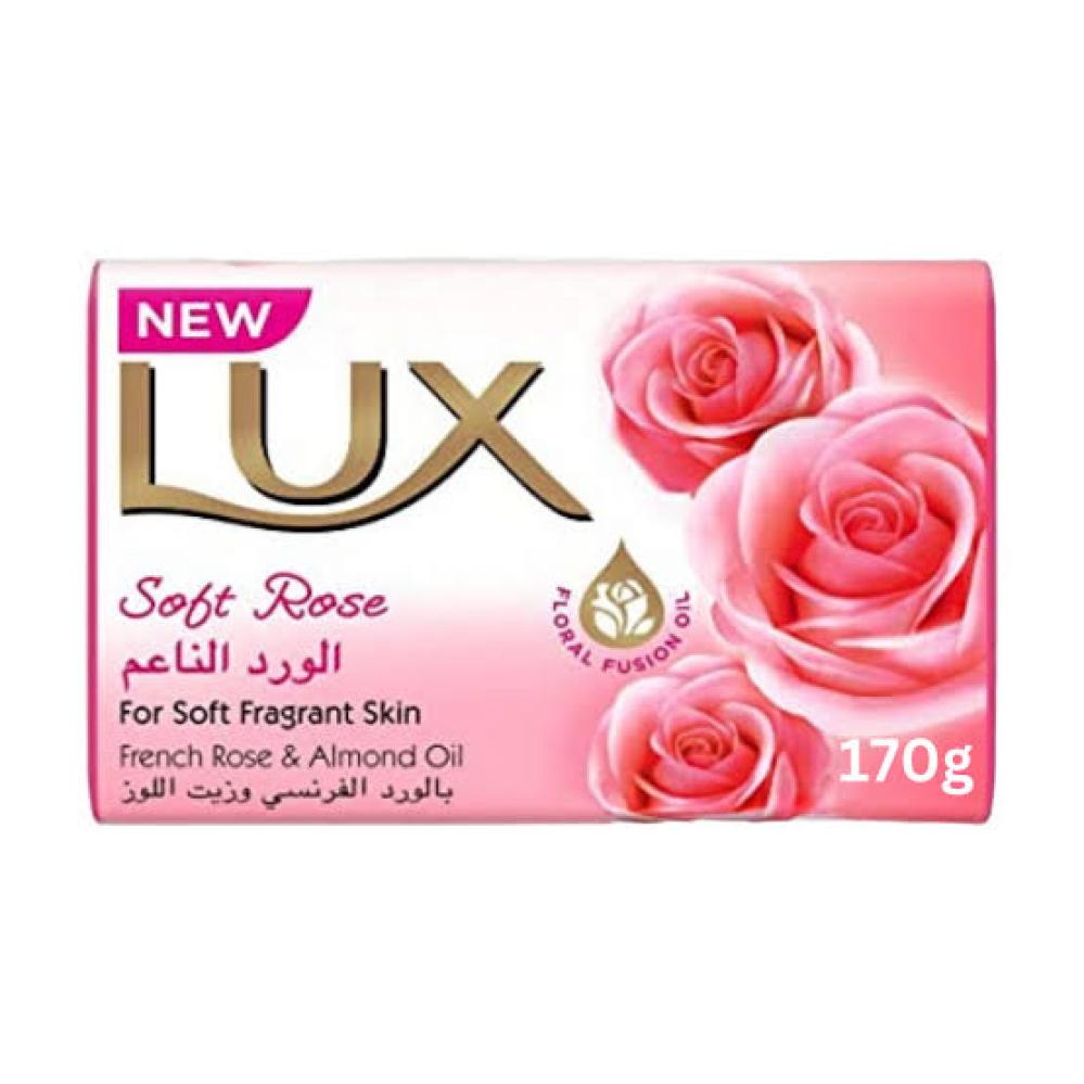 لوكس صابونة الورد الناعم بالورد الفرنسي 120 جرام