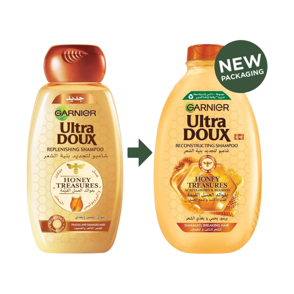 غارنيية الترادوكس شامبو لتجديد بنية الشعر بالعسل الملكي 600مل