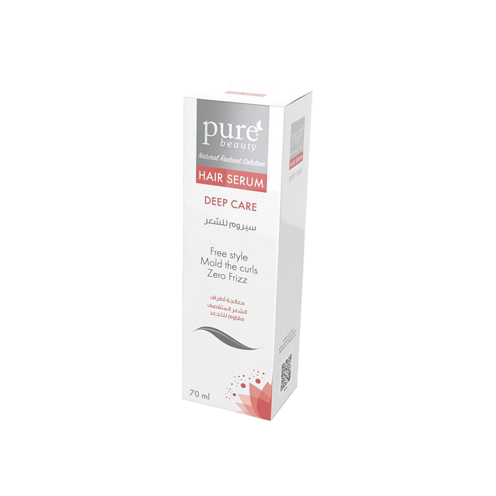 بيور بيوتى سيروم الشعر لمعالجة اطراف الشعر المتقصف ومقاوم لليجعد 70 مل