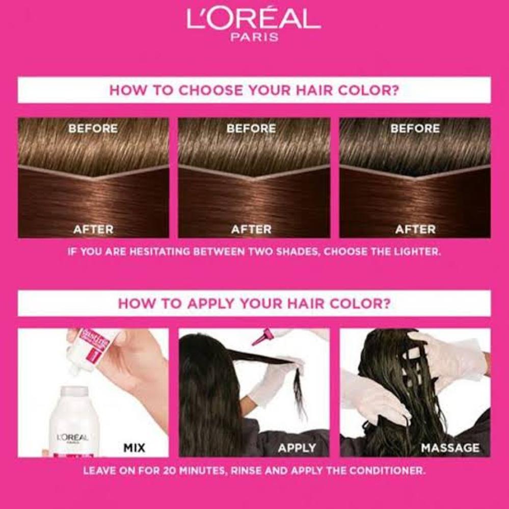 لوريال كاستنج صبغة الشعر بدون امونيا بني ذهبي فاتح ارجواني 535