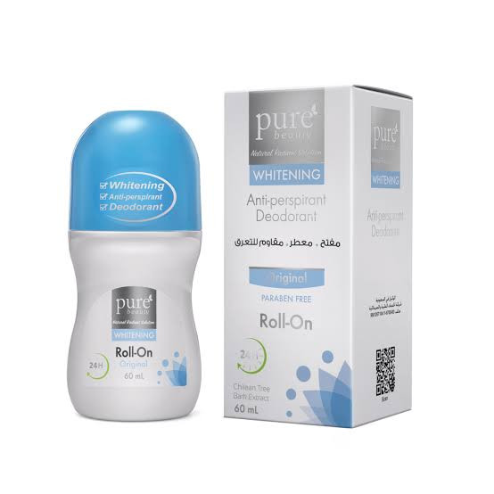 بيور بيوتى رول اون مفتح ومقاوم التعرق اورجينال 60 مل