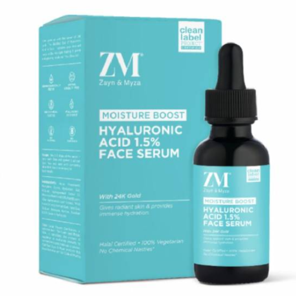 زين و ميزا  سيروم للوجه بحمض الهيالوراونيك 1.5٪ 30 مل
