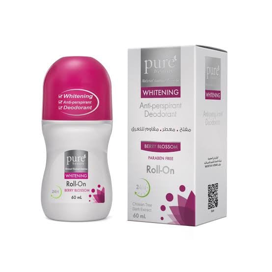 بيور بيوتى رول اون مقاوم للتعرق معطر ومفتح ليشتل سيكنتد 60 مل