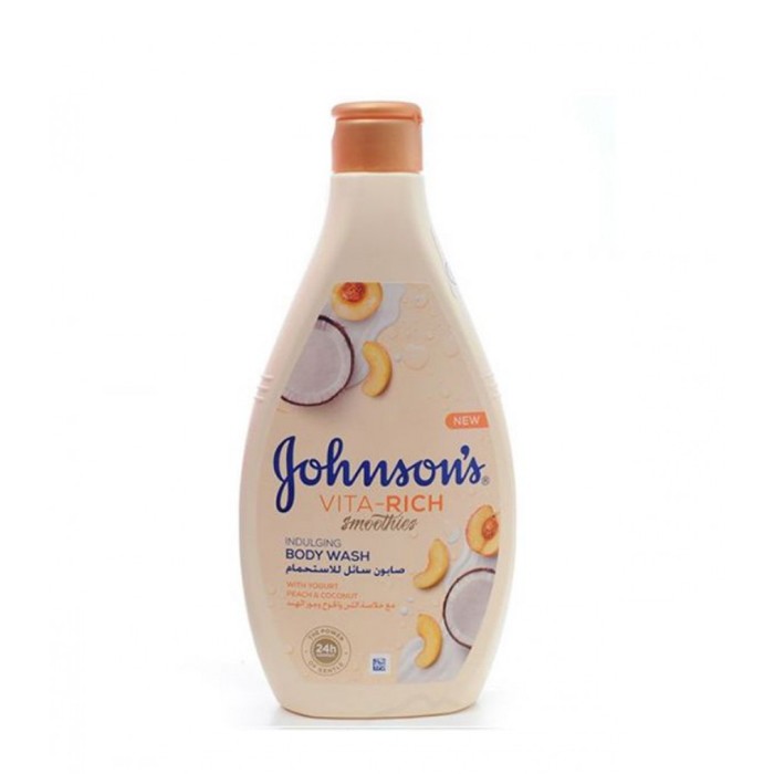 جونسون سائل استحمام  بخلاصة اللبن والخوخ وجوز الهند 400 مل