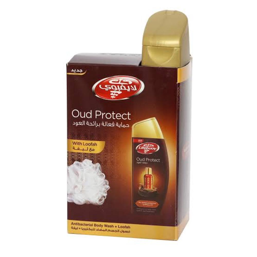 لايفبوي غسول الجسم برائحة العود 300 مل + ليفة