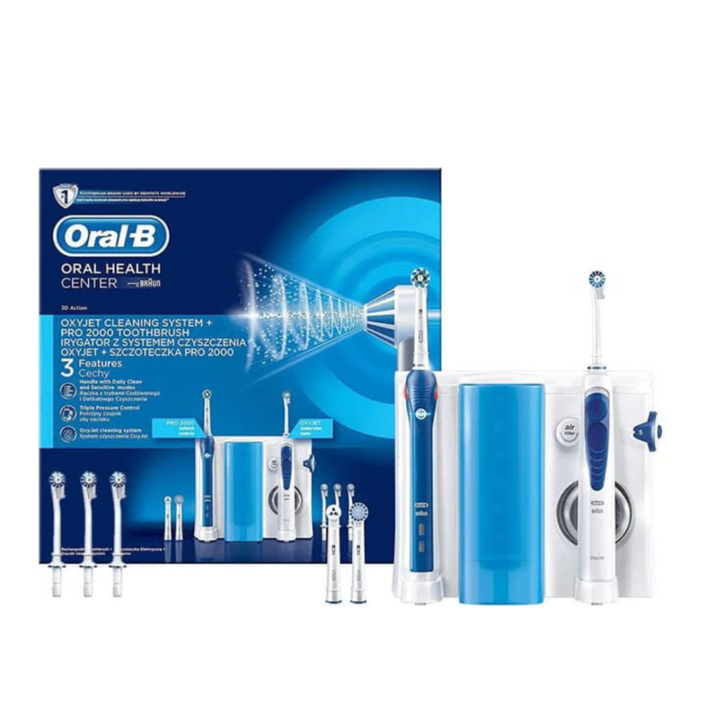 اورال بى أوكسي جت+فرشه أسنان كهربائية برو