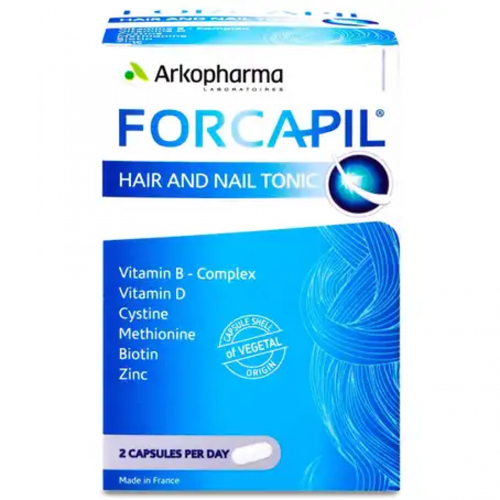فوركابيل مقوى للشعر والاظافر 60 كبسوله