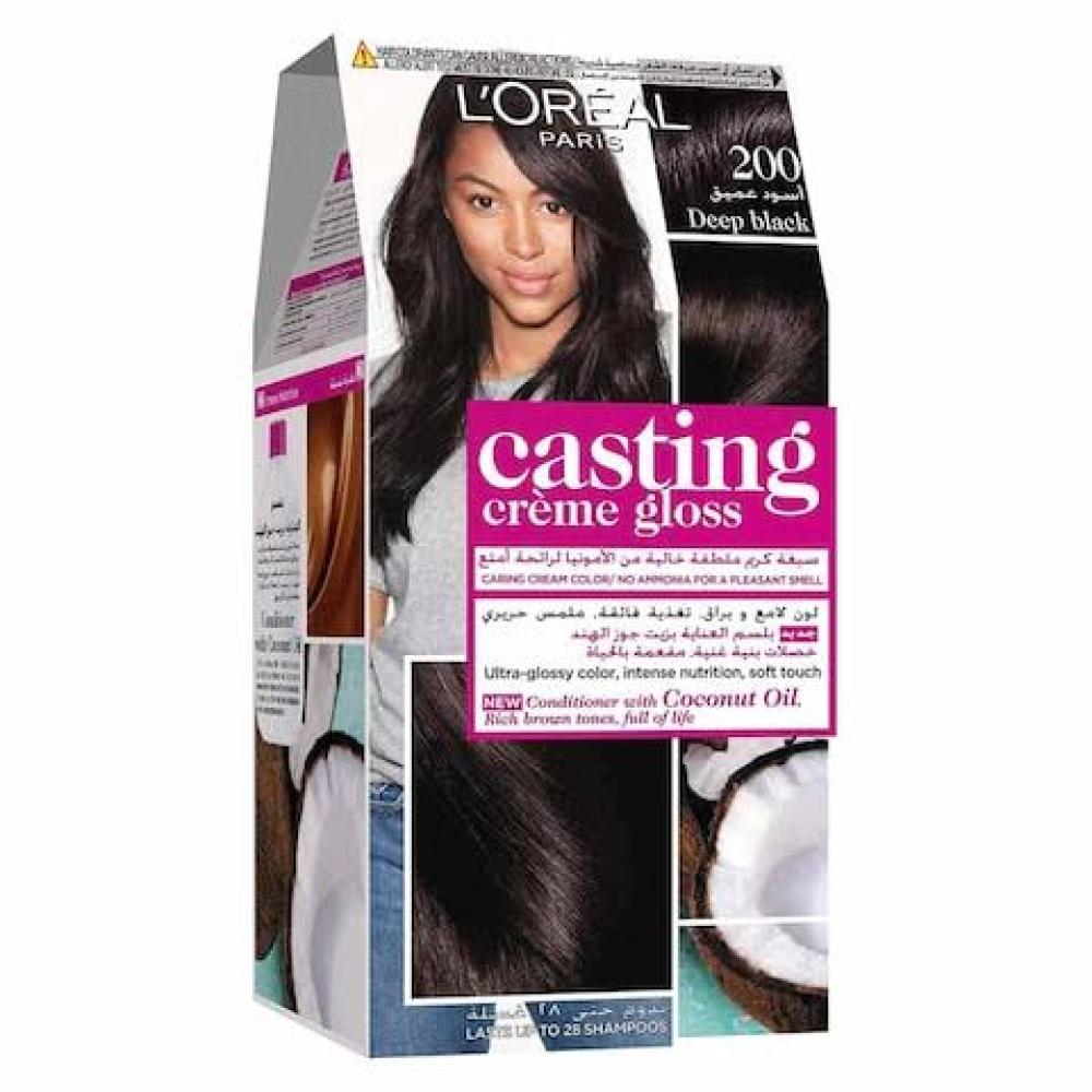 لوريال كاستنج صبغة رقم 200 اسود عميق