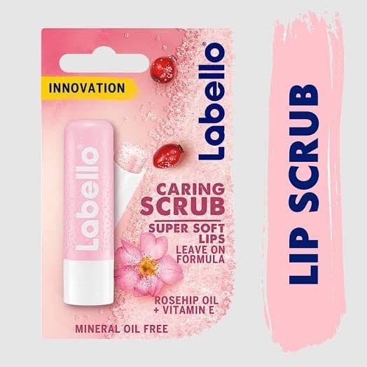 لابيلو مقشر العناية لايحتاج الي ازالة بخلاصة زيت الورد + فيتامين اي