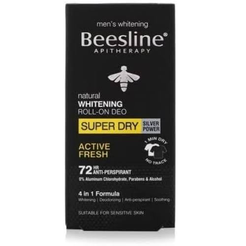 بيزلين رول اون مزيل الرائحة الطبيعي لتفتيح البشرة للرجال جفاف تام نشاط وانتعاش 50 مل