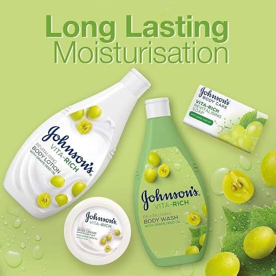 جونسون سائل استحمام VITA RICH مع بذور العنب 250 مل