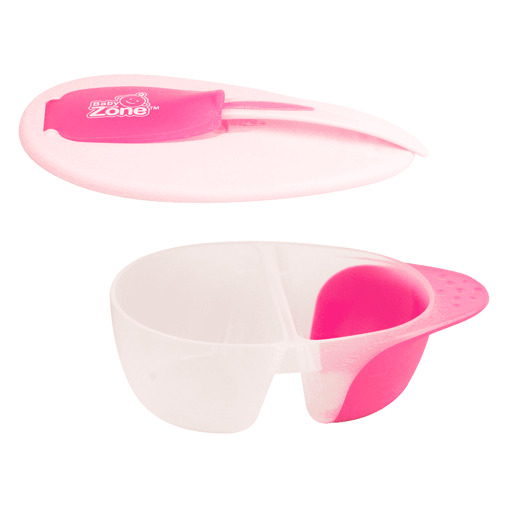 بيبي زون صحن اطفال مع ملعقة 8440